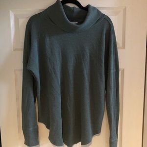 TNA waffle turtle neck sweater